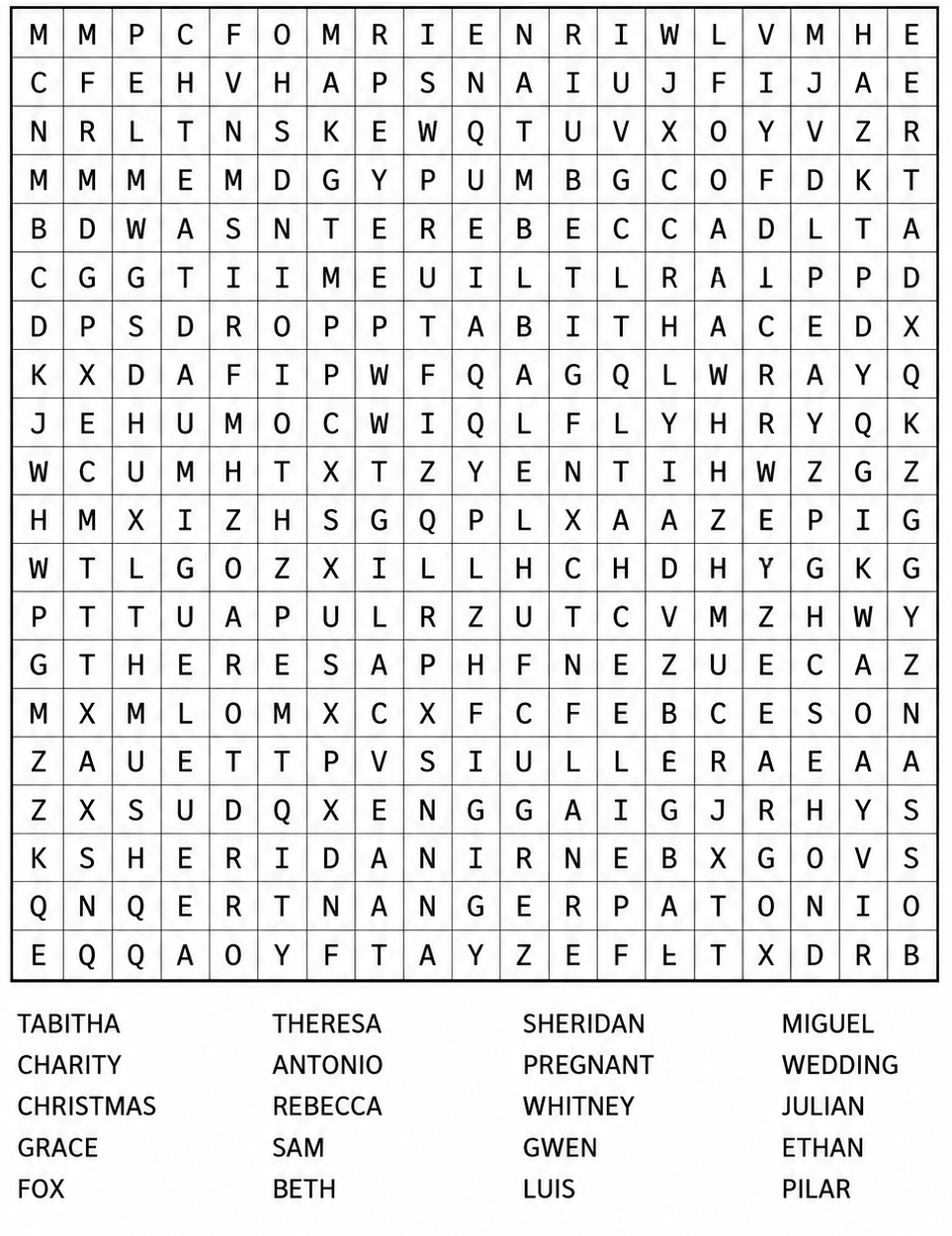 word search